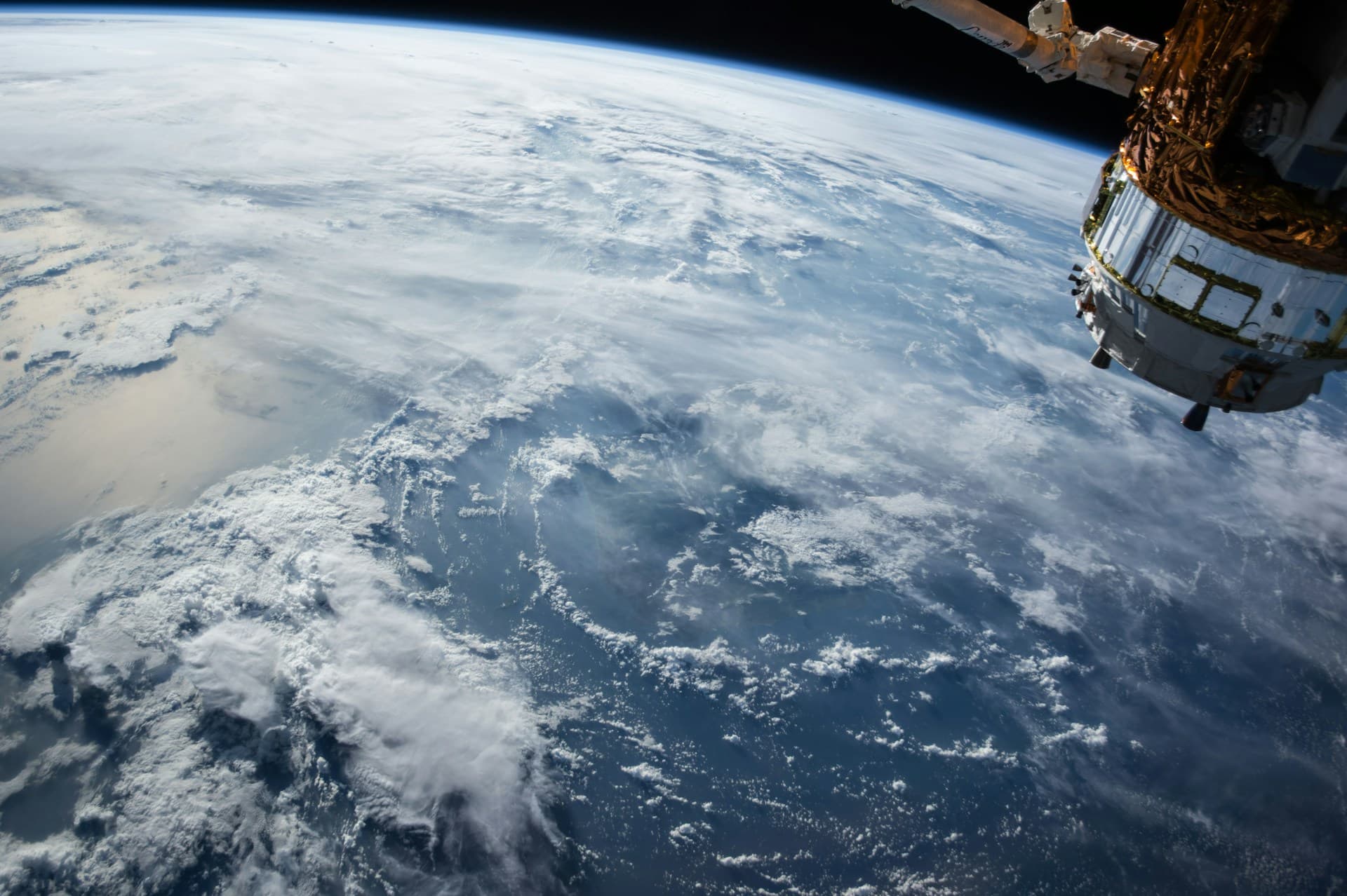 Earth from space with satellite